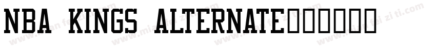 NBA Kings Alternate字体转换
